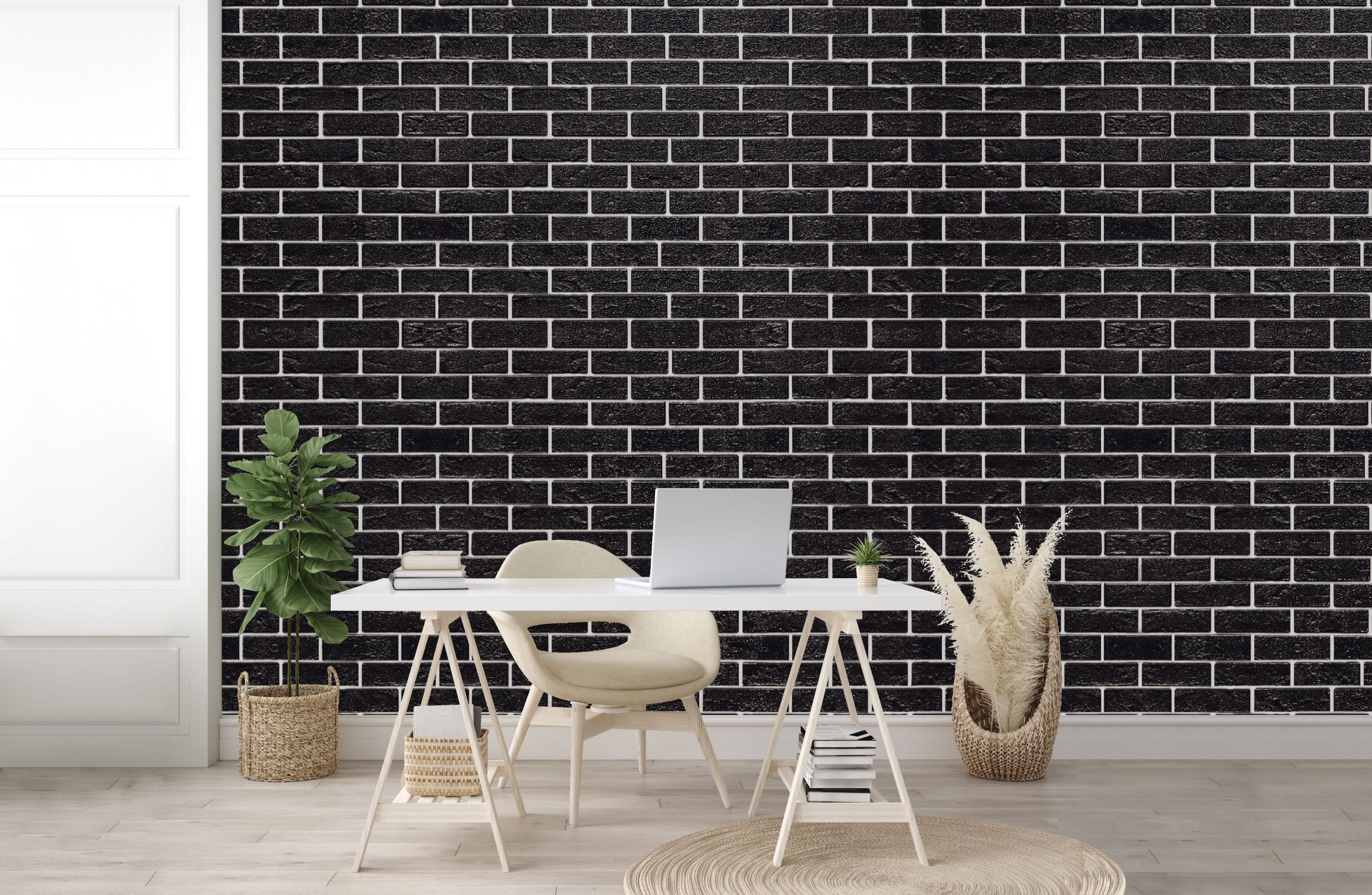 Blacked Out Brick Work